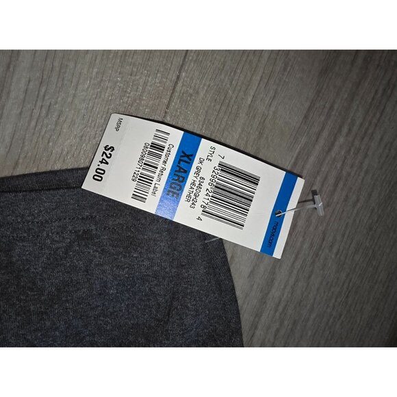 Karen Scott Womens Floral Embroidered Top Gray XL NWT - Picture 5 of 7